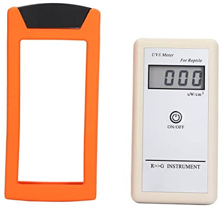 UVa-Messgerät Tragbares Kieselgel-Material 0‑1999 μW/cm² 3,5-Bit-LCD-UVa-Solarlampentester Reptilien-UV-Index Mete für Reptilienschlangen zur Messung von ultraviolettem Licht