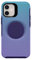 OtterBox + POP Symmetry Series iPhone 12 Mini Case - Making Waves Purple and Blue Sparkles Graphic Design, Apple Phonecase, Attached Popsocket, Raised Screen Bumper, Wireless Charging Compatible