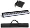 Maxmass 88-Key Electronic Keyboard, Portable Digital Piano with Bluetooth Function, MIDI Interface, Sustain Pedal & Carrying Bag, Musical Instrument Piano for Kids, Adults (Regular Black)