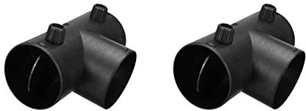 liovitor 2 Stück 75 mm T Form Standheizung Auspuff Anschluss mit Dual Regulierventil Klappe für Luftheizung