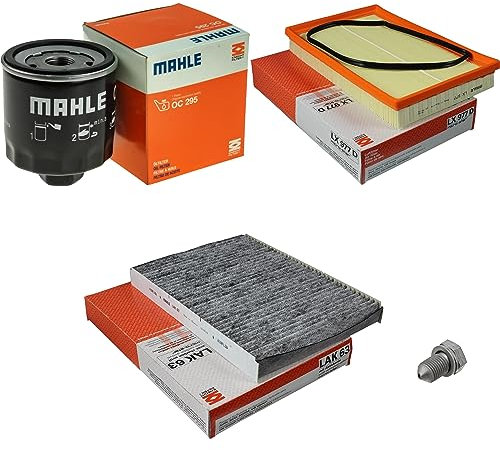 Inspektionspaket Wartungspaket Filterset mit Ölfilter OC 295, Luftfilter LX 977D, Innenraumfilter (Aktivkohle) LAK 63, Verschlussschraube