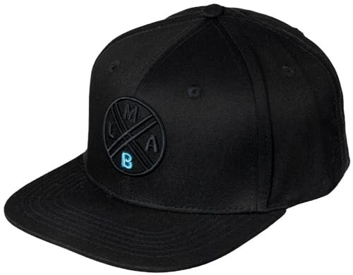 LMAB Snapback Cap, Angler Cap, Angel Kappe, Angelbekleidung Herren, Fishing Cap, Angelmütze Herren, Angel Mütze, Angler Kappe, Cap Herren Angeln, Angler Hut, (All Black)