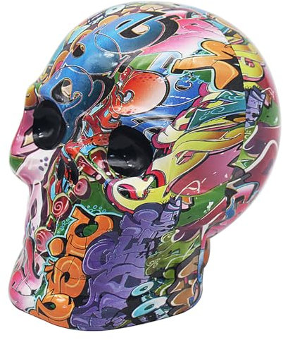 Lesser & Pavey, Spardose Totenkopf Graffiti, Einheitsgröße