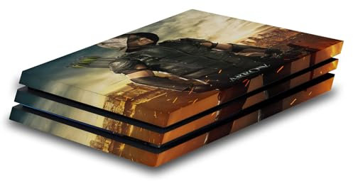Head Case Designs Offizielle Arrow TV Series Staffel 4 Posters Vinyl Haut Gaming Aufkleber Abziehbild Abdeckung kompatibel mit Sony PlayStation 4 PS4 Pro Console