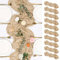 10er-Pack Tischläufer beige, Käsetuch-Tischläufer, 35 x 70 cm lang, Boho-Tischläufer, Gaze-Tischläufer für Geburtstagsparty, Festival, Hochzeitsdekoration (Beige)