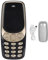 Tangxi Das Kleinste Entsperrte Mobiltelefon der Welt, GSM 3 in 1 MINIHandy mit 3 SIM Karten, Freisprech Bluetooth Musikplayer, Sprachwechsler (Schwarz und Gold)