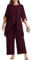 Hanna Nikole Hochzeitsgast Outfit Damen GroßE GrößEn Abendanzug Chiffon Hosenanzug Eleganter Zweiteiler Festliches Outfit Hochzeitsgast Festmode Cocktail Tops Und Festliche HosenanzüGe Party Outfit