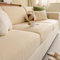 Gleedipre Flexibler Sofabezug Cord Sitzkissen Rückenlehne Schutzbezug Für alle Jahreszeiten Sofa-Spannbettlaken(Beige,65–85 cm x 165–200 cm)