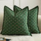 Mandioo 2er Set Kissenbezug Hanftuch Weben Textur Modern Bauernhaus Kissenbezüge Kissenhülle Dekorieren Zierkissenbezug Sie Wohnzimmer Sofa Schlafzimmer Bett 65x65cm Army Green