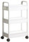 Vriusi 3 Tier Storage Rolling Cart | Rack Rolling Cart Organizer | Snack Cart Rolling Shelf, Book Cart Movable Storage Organizer, Floor-standing Multi-Layer Snack Mobile, Trolley Storage Rack