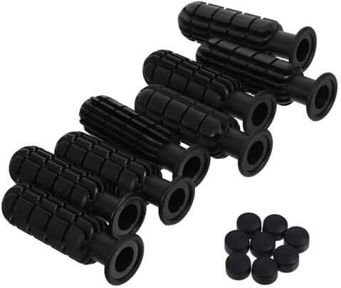 TOYANDONA 8 Stück Kinder Kickertisch Zubehör Tischkicker Griff Griff Fußball Tischgriffe Fußball Tischgriff Fußball Tischgriff Griff Kickertisch Stangengriffe Pp Schwarz
