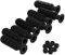 TOYANDONA 8 Stück Kinder Kickertisch Zubehör Tischkicker Griff Griff Fußball Tischgriffe Fußball Tischgriff Fußball Tischgriff Griff Kickertisch Stangengriffe Pp Schwarz