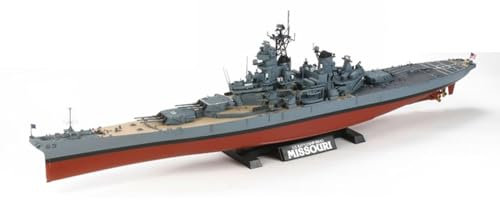 FMOCHANGMDP USS Missouri BB-63 Maquette de Porte Avions Echelle 1/350, Jouets et Cadeaux pour Adultes, 15,4 Pouces