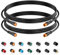 baluoqi Verlängerungskabel 3Pin wasserdichter Stecker für elektrisches Fahrrad Licht/Gas/Ebrake/Ebike Teile Verlängerungskabel (3pin, 50cm 2 Säulen)