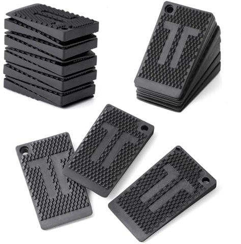 40 Pack Furniture Levelers Pads, Flexible Rubber Table Leveling Shims for Home Improvement - Level Wedges,Cabinet and Chair Shims、Table Leg Leveler, Waterproof Non-Slip