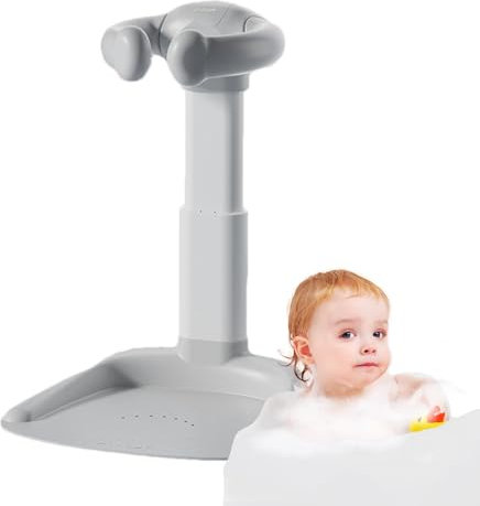 Nbbwwu Support de bain pour bébé - Base antidérapante - Support de bain debout pour bébé | Assistant de bain portable réglable pour et mères