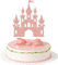 1 Stück Schloss Tortendeko Glitzer Prinzessin Geburtstag Kuchen Deko Schloß Cake Topper für Prinzessin Schloss Thema Baby Dusche Hochzeit Geburtstag Party Kuchen Dekorationen Rosegold
