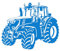 Wandaufkleber „Bauernhof fahrender Traktor“, für Kinderzimmer, Cartoon-Traktor, LKW, Auto, Fahrzeug, Wandtattoo, Spielzimmer, Heimdekoration, groß – 58 x 71 cm