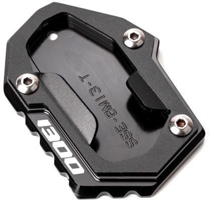 Motorradzubehör für R1300GS R 1300 GS R 1300GS 2024 2025 gs1300 GS 1300 Platte Seitenständer Verlängerung Motorradständer CNC Aluminium (Schwarz)