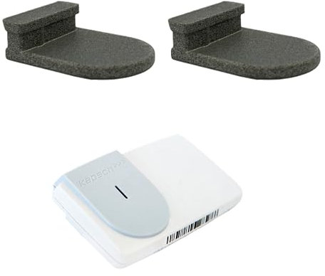 3Drive - 2X Support Telepeage Pare Brise - Voiture ou Moto Support avec Adhésif, Compatible avec Kapsch TS3203 - Gris