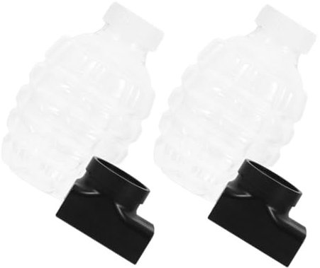 WESIEVYA Nachfüllflaschen Kunststoff 2 Satz Mit Adapter Wiederverwendbare Perlenbehälter Für Kinder Kleine Plastiktanks Für Spielzeugperlen Einfache Aufbewahrung Und Schneller Austausch