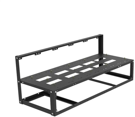 Outdoor-Bergbau-Plattformrahmen | Offene Box für Motherboard mit direktem Einsatz von 8 Karten mit direktem Einsatz für Grafikkarten | Doppelschichtiges Gehäuse mit offener Plattform PA