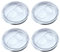 4 Pcs 20 oz Silicone Tumbler Replacement Lids, Spill-Proof Travel Mug Covers with Sliding Silicone Tops, Straw-Friendly, Splash-Resistant, Coffee Cup Lid Replacement Set