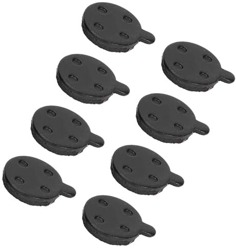 4 Pairs Disc Rotor Semi -Metallbremse, Kupferbasis Halb Metallisch 0,2 -Zoll -Bremsscheiben -Scheiben -Rotor -Pad für 10 Zoll Elektroroller Ersatzpolsterroller Schwarz