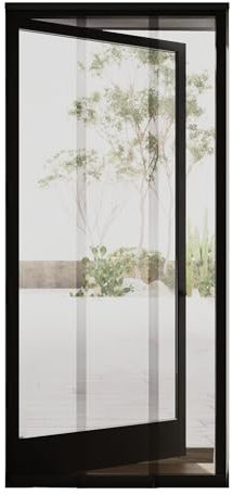 Cocoon Fliegengitter Balkontür 95 x 235, Insektenschutz Ohne Bohren, Einfache montage mit Klebeband, Fliegenvorhang Terrassentür - Anthrazit