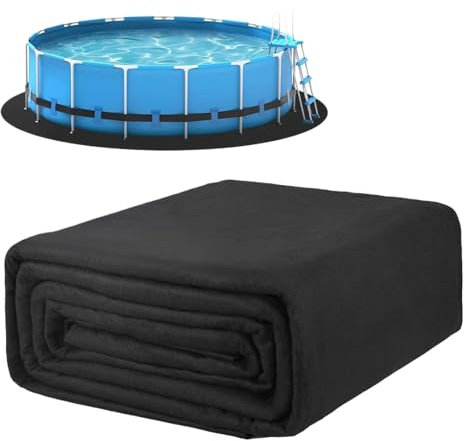 Tapis de revêtement de piscine hors sol, tapis de sol rond de 305/366 cm, tapis de protection pour piscine, tapis de sol de piscine, résistant aux perforations pour rembourrage sous la piscine