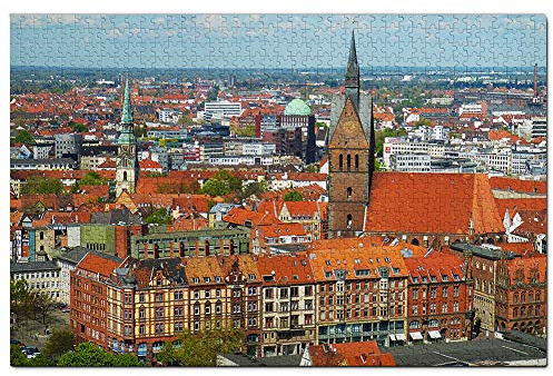 Deutschland Hannover Skyline Puzzle 1000 Teile Puzzle Spiel für Erwachsene Grafik Reise Souvenir 26x38CM
