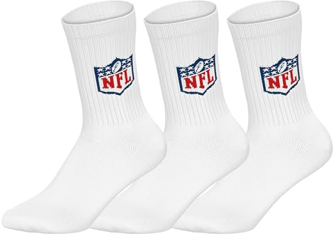 NFL Shield Unisex Crew Socken, 3er-Pack