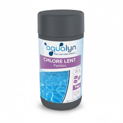 Chlore Lent en pastilles de 20 g 1kg - Aqualyn Unité