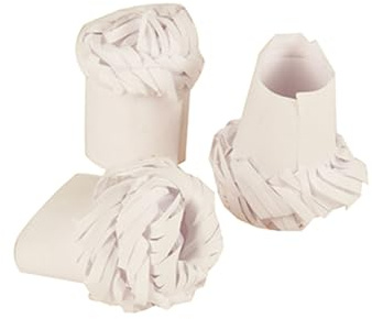 PAPSTAR 1 Karton = 10x100 Geflügelmanschetten Ø 1,8 cm · 4,5 cm Weiss 12560