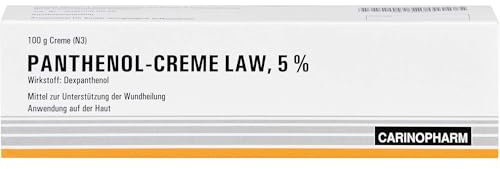 Panthenol-Creme LAW 5% zur Unterstützung der Wundheilung, 100 g Creme