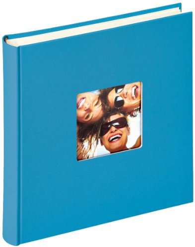 walther design Fotoalbum oceanblau 30 x 30 cm mit Cover-Ausstanzung, Fun FA-208-U
