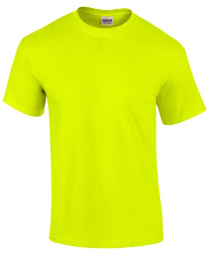Gildan 170g Ultra Cotton T-Shirt, Green Safety, M