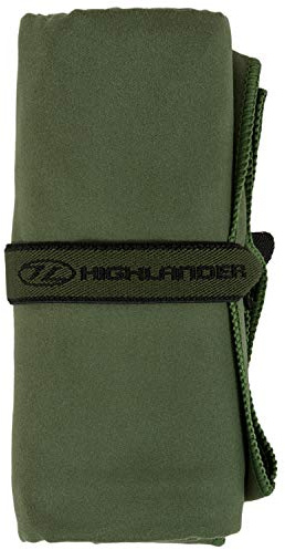 Highlander Microfibre Quick Dry Towel with Carry Bag A Great Range of Ultra Soft and Absorbant Towels Ideal for Camping, Swimming, Hiking, Sports and Holidays (Olive Green, XL)