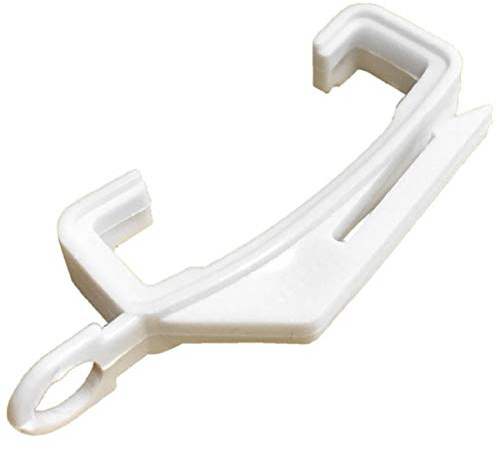 Fort Fasteners Curtain Rail Gliders To Fit Drape Extra, Valance, Lux Track White Mini 4 Gliders