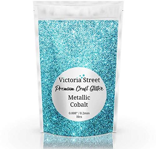 Victoria Street Glitter - Metallic Cobalt - Fine 0.008 / 0.2mm (Turquoise Teal)[100 Grams]