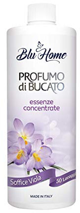 BLU HOME Parfum de Linge, Formule Hyperconcentrée pour Machine à Laver (Violet, 500 ml)