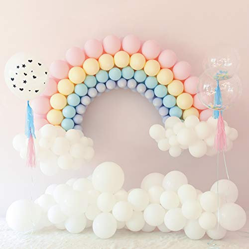 Kreatwow 244 Pieces Pastell Ballon Garland Kit Regenbogen Ballon Arch Macaron bonbonfarbenen Latexballons für Hochzeit Engagement Geburtstag Party Baby Shower Dekorationen