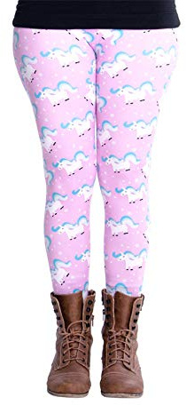 cosey - Unicorn Line - Bedruckte Bunte Leggings (Einheitsgröße) - Verschiedene Einhorn Design