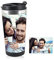 Stainless Steel Tumbler with Lid, 350ml Double-Layer Coffee Water Cup Bottle Can Add Photos Draw Graffiti Great by Yourself for Ice Drinks and Hot Beverage Home Office Outdoor Works (Not Customized)