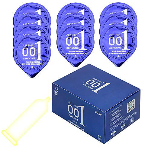 iTimo 0,01 mm ultradünnes Kondom für Männer, Naturlatex, 10 Stück/Karton (Eisgefühl)