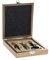 Secret de Gourmet - Coffret Sommelier 4 Pièces Tire-Bouchon Bouchon Découpe-Capsule et Bague