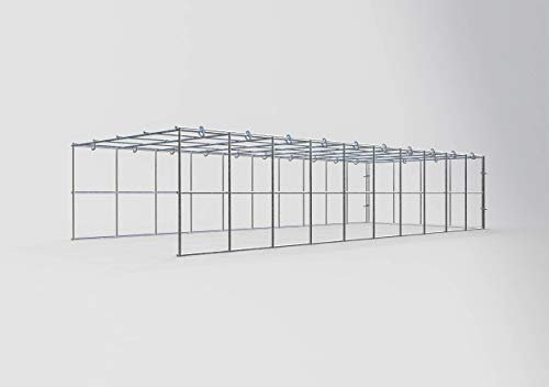 Gabiona Anbau-Gabione Typ2 eckig, Maschenweite 5 x 5 cm, Tiefe 40 cm, Gabione 100 x 20 x 40 cm (L x H x T), C-Ring