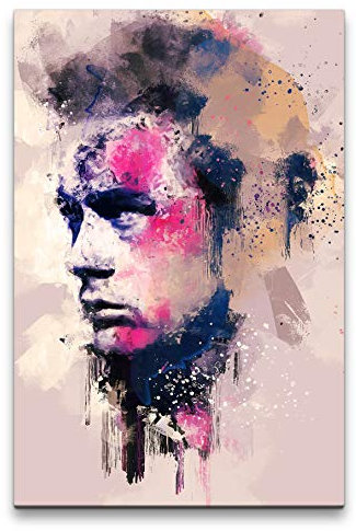 James Dean Porträt Abstrakt Kunst Filmlegende Kult Rebell 60x90cm Leinwandbild