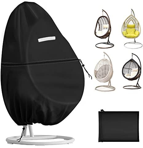 Egg Chair Cover Waterproof Heavy Duty, Patio Hanging Egg Chair Cover 420d Oxford Heavy Duty Egg Chair Covers, For Swing Chairs (190 X 115cm)