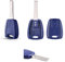 Guscio chiave telecomando blu con lama vergine (sip22) senza tasti Compatibile con fiat punto panda idea ducato